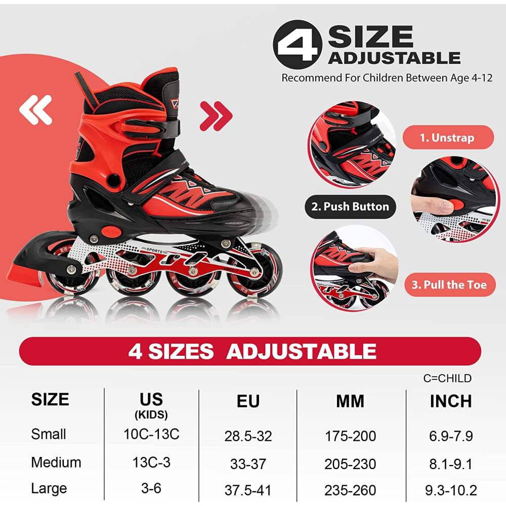 Rollerblades Skates, Purple / Small – Little Kids (10C-13C US): image 6