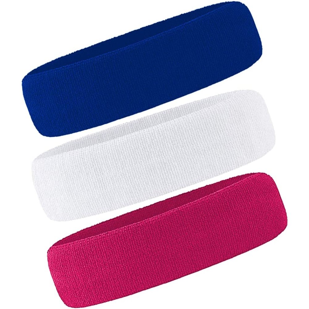 Sports Headbands, Gray, Lake Blue, Purple: image 3