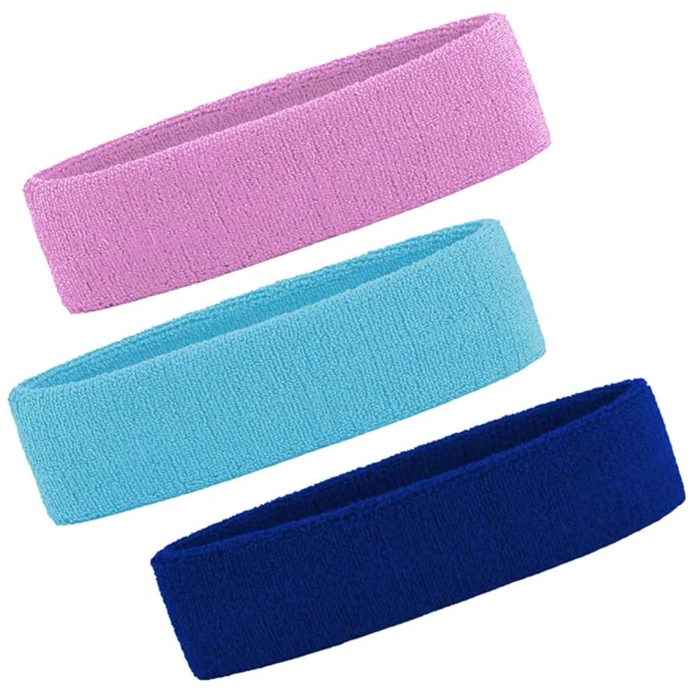 Sports Headbands, Gray, Lake Blue, Purple: image 5